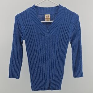 Faded Glory Blue V-Neck Sweater